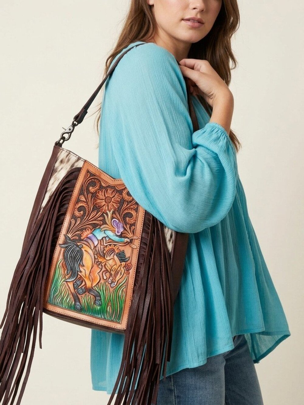 American Darling Wild Prairie Fringe Crossbody
